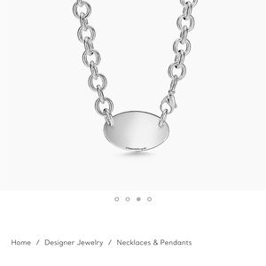 Tiffany Return to Tiffany Oval Tag Necklace